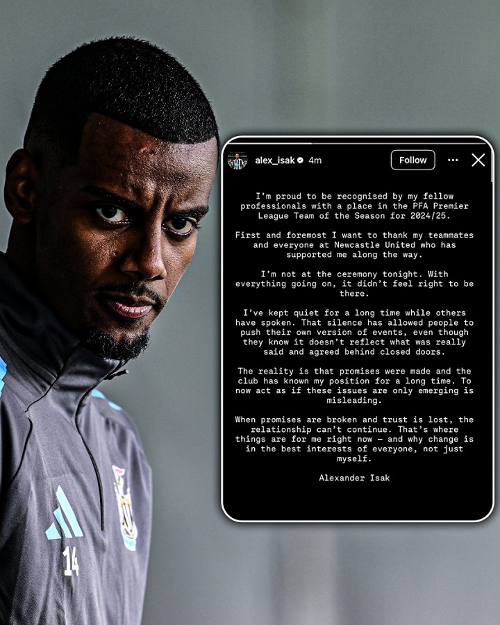 开云体育-史诗大戏！伊萨克闹转会时间线：7月罢训8月闹掰，持续已超1个月